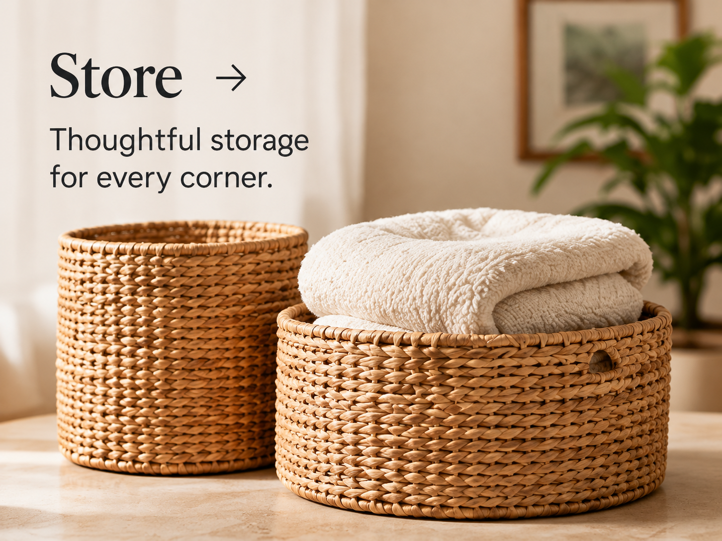 Store - Natural Handwoven Storage Baskets
