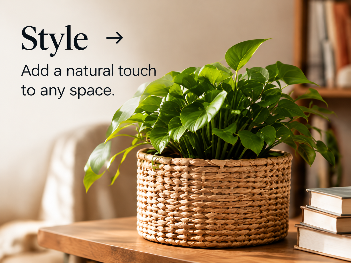 Style - Natural Handwoven Planter